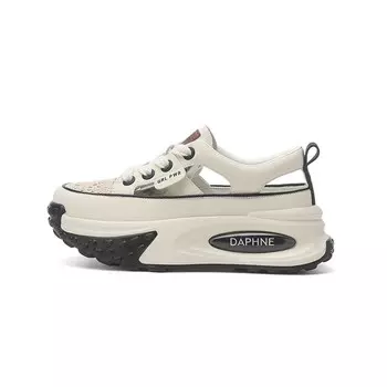 Кроссовки женские для повседневной носки средней высоты Daphne, бежевый/черный