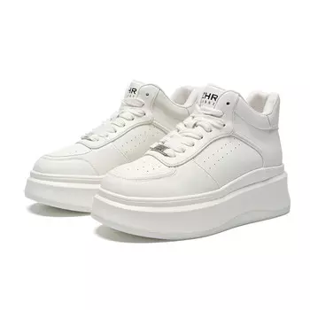 Кроссовки женские для повседневной носки средней высоты Zhr, цвет Beige [White Rolling]