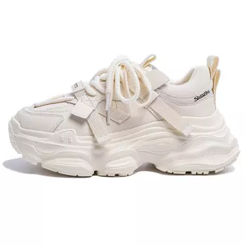 Кроссовки женские для повседневной носки средней высоты Shougu, цвет Apricot