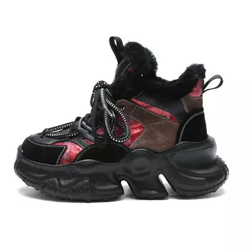 Кроссовки женские для повседневной носки средней высоты Sobb, черный