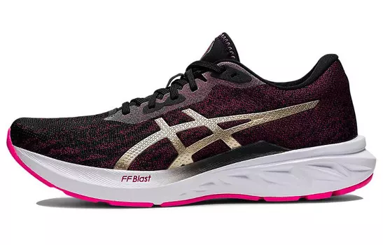 Кроссовки женские Dynablast 2 с низким верхом, темно-бордовые/золотые Asics