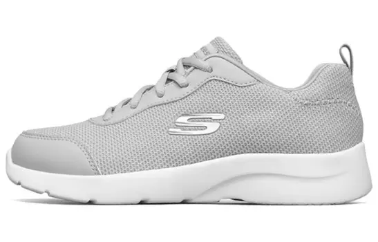 Кроссовки женские Dynamight 2.0 с низким верхом, светло-серые, белые Skechers