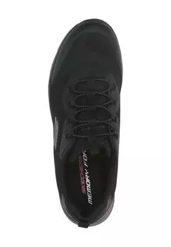 Кроссовки женские дышащие, можно стирать в машине SKECHERS, цвет Black Mesh Trim