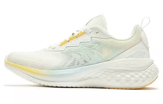 Кроссовки женские E Tough TR с низким верхом, белые/голубые/желтые 361°