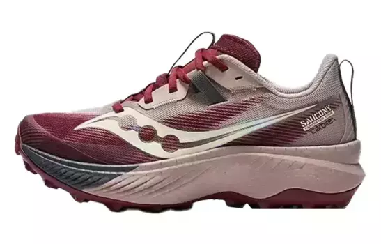 Кроссовки женские ENDORPHIN EDGE с низким верхом бежево-красного цвета Saucony