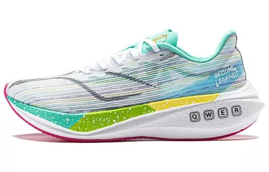 Кроссовки женские Feidian 3 Challenger с низким верхом белого цвета Lining