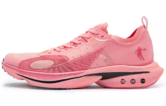 Кроссовки женские Feiteng PRO Running с низким верхом Austin Pink Tropical Pink Qiaodan