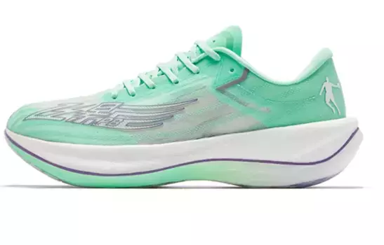 Кроссовки женские Feiying PB2.0 с низким верхом Aurora зеленые/фиолетовые Qiaodan