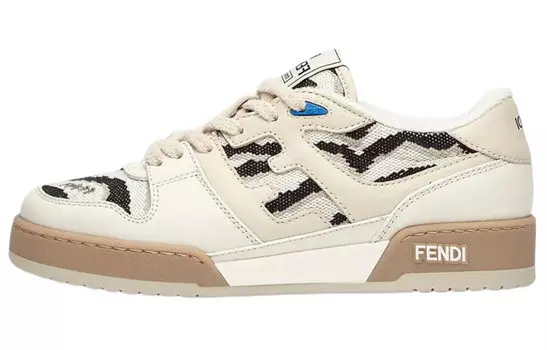 Кроссовки женские Fendi, бело-бежевый