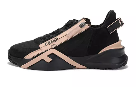 Кроссовки женские Fendi, черно-розовый