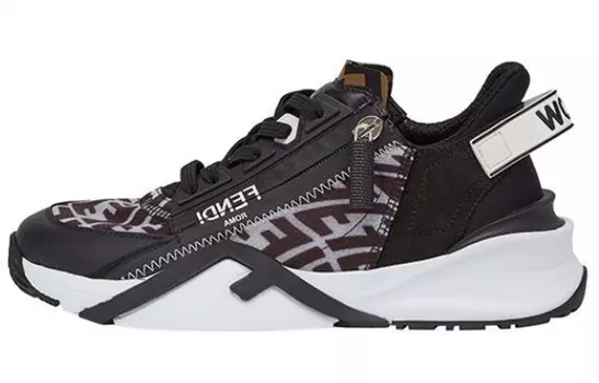 Кроссовки женские Fendi Flow Motif Low, черный