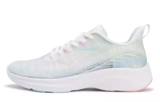 Кроссовки женские FlyFish 2 с низким верхом Feather белого/светло-голубого цвета 361°