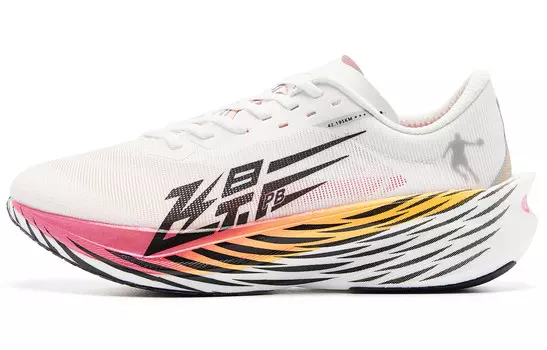 Кроссовки женские Flying Shadow PB4.0 с низким верхом White Neon Pink Qiaodan