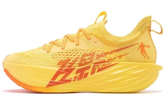 Кроссовки женские Flying Shadow Plaid Low-top желтые Qiaodan