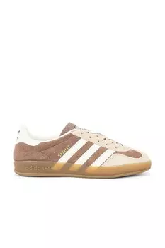 Кроссовки женские Gazelle Indoor Adidas Originals, цвет Taupe & Grey