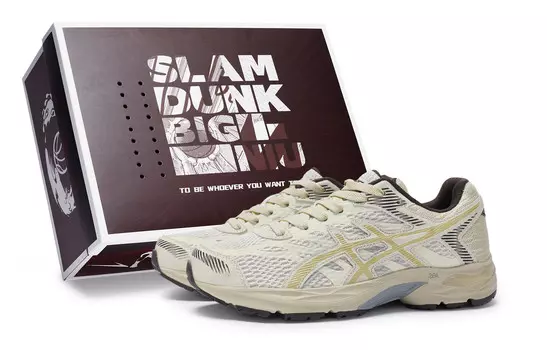 Кроссовки женские Gel-Flux 4 с низким верхом бежевого цвета Asics