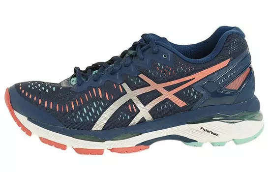 Кроссовки женские Gel-Kayano 23 с низким верхом, синие/оранжевые Asics
