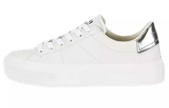 Кроссовки женские Givenchy City Skateboarding, белый / серебряный