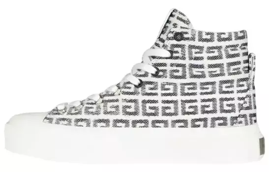 Кроссовки женские Givenchy высокие, черный / белый