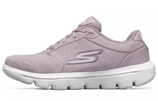 Кроссовки женские Go Walk Evolution Ultra Lifestyle с низким верхом розового/белого цвета Skechers