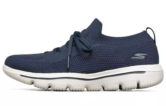 Кроссовки женские Go Walk Evolution Ultra Lifestyle с низким верхом, синие/белые Skechers