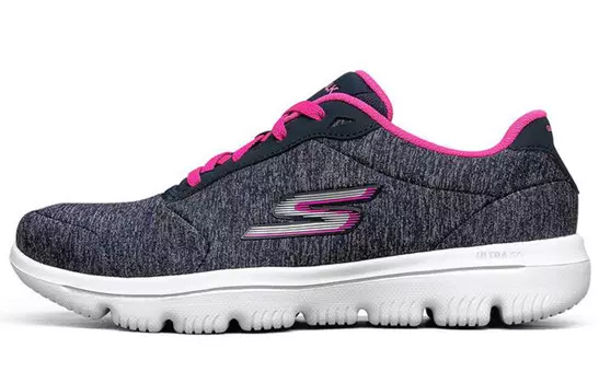 Кроссовки женские Go Walk Evolution Ultra Lifestyle с низким верхом, синие/розовые Skechers