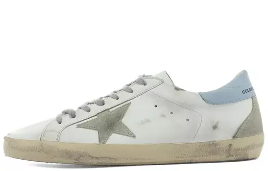 Кроссовки женские Golden Goose Super-Star, белый / голубой