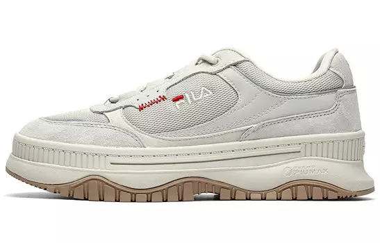 Кроссовки женские грубые низкие, однотонные / коричнево-березовые Fila Fusion