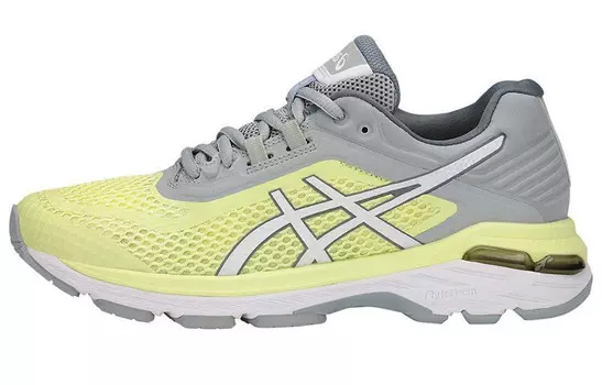 Кроссовки женские Gt-2000 6 с низким верхом, желтые/серые Asics
