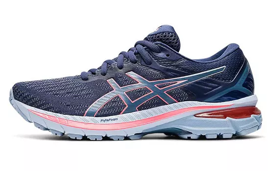 Кроссовки женские GT-2000 9 с низким верхом, темно-синие // розовые Asics