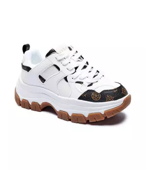 Кроссовки женские Guess дизайнерские на платформе, белый