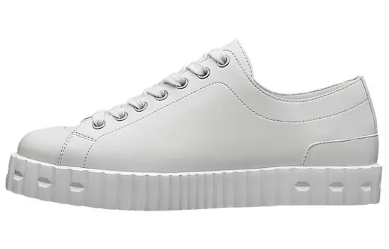 Кроссовки женские Herms низкие, бело-серый