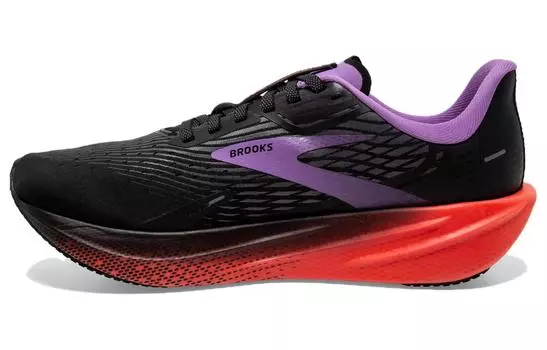 Кроссовки женские Hyperion Max с низким верхом, черные, фиолетовые, красные Brooks