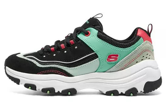 Кроссовки женские I-Conik Chunky Low-top Синие/белые/зеленые/красные Skechers