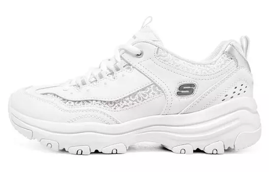 Кроссовки женские I-Conik Chunky с низким верхом, белые, серые, серебристые Skechers