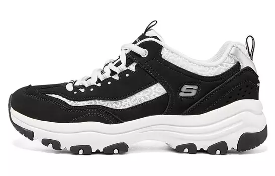 Кроссовки женские I-Conik Chunky с низким верхом, черные/белые Skechers