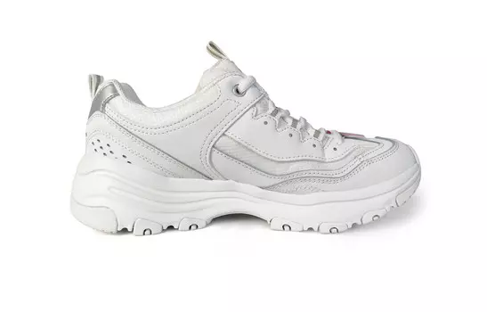 Кроссовки женские I-Conik Low-top белые/розовые Skechers