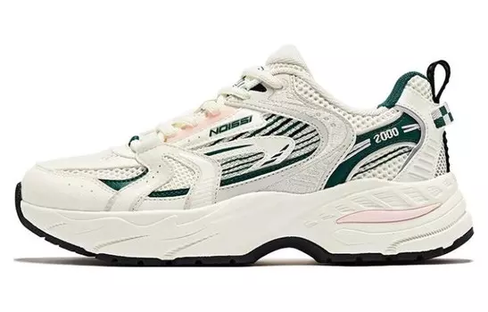 Кроссовки женские Kaiyuan 1.0 Lifestyle С Низким Верхом Бежевого/Зеленого цвета Qiaodan