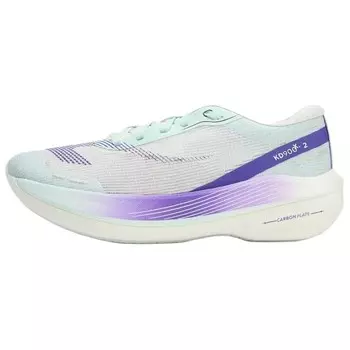 Кроссовки женские KD900 с низким верхом, цвет белый-фиолетовый, голубой Decathlon