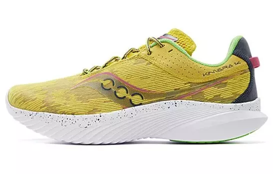 Кроссовки женские Kinvara 14 Low-top желтые Saucony