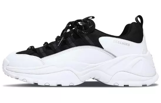 Кроссовки женские Kozmiks Chunky с низким верхом, черные/белые Skechers