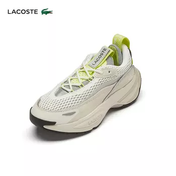 Кроссовки женские Lacoste из крокодиловой кожи, светло-коричневый / темно-серый