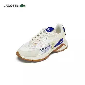 Кроссовки женские Lacoste на толстой подошве, белый / синий
