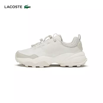 Кроссовки женские Lacoste на толстой подошве, темно - синий / зеленый