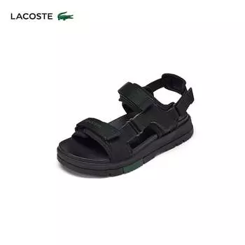 Кроссовки женские Lacoste повседневные, черный / темно - зеленый