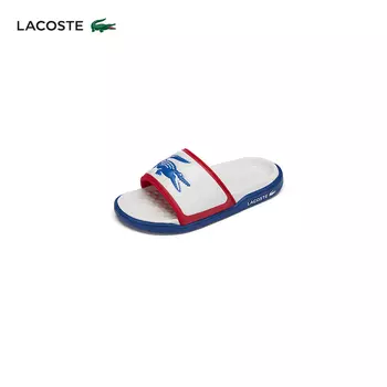 Кроссовки женские Lacoste с цветным блоком и логотипом, белый / синий / красный