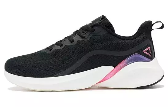 Кроссовки женские Lanying с низким верхом, черно-бело-фиолетовые, пудровые Peak