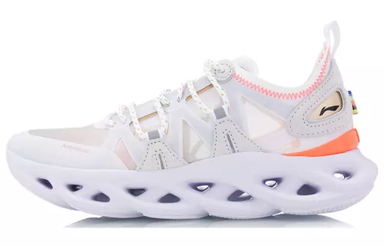Кроссовки женские Li Ning Arc с низким верхом, белые/серые Lining