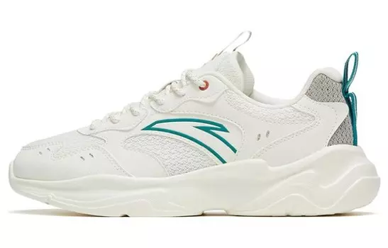 Кроссовки женские Lifestyle Low-top белые/серые/зеленые Anta