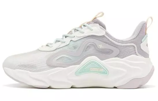 Кроссовки женские Lifestyle Low-top белые/серые/зеленые Xtep